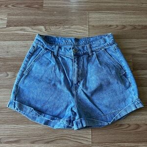 Denim Blue Women's Mom Shorts AMERICAN EAGLE